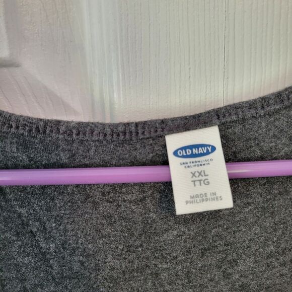 Old Navy Gray Jersey Knit Dress Size XXL - Picture 3 of 3